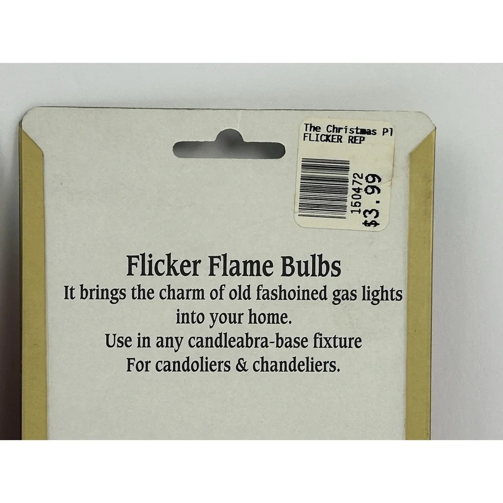 Kurt Adler NOS Flicker Flame Bulbs C7 120V Christmas Candle Lights 6pc Vintage